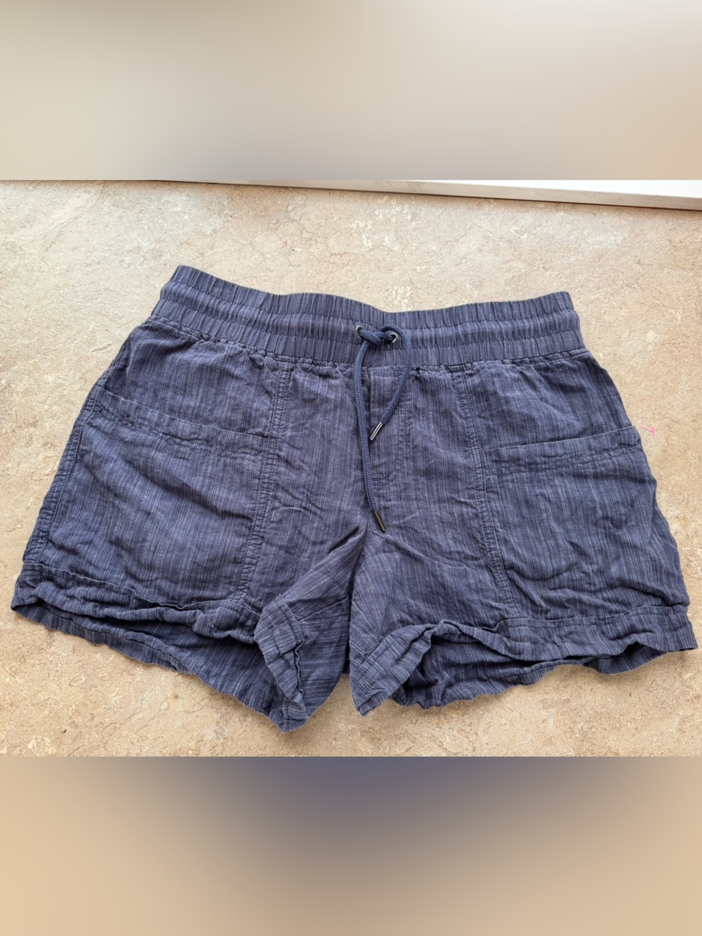 Athleta Cabo Linen Textured 4” Short, Size 10
